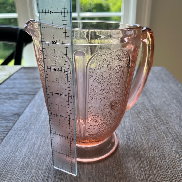 Vintage Depression Glass Pitcher - Picture 6 of 7